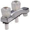 Home Plus Chrome Traditional Centerset Bathroom Sink Faucet 4 in.
