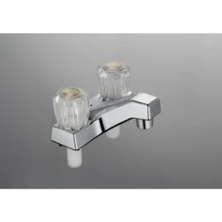 Home Plus Chrome Traditional Centerset Bathroom Sink Faucet 4 in.