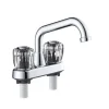 Home Plus Chrome Traditional Bathroom Faucet 4 in.