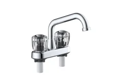 Home Plus Chrome Traditional Bathroom Faucet 4 in.