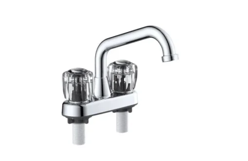 Home Plus Chrome Traditional Bathroom Faucet 4 in.