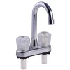 Home Plus Classic Two Handle Chrome Bar Faucet