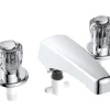 Home Plus 2-Handle Chrome Deck Mount Tub Faucet