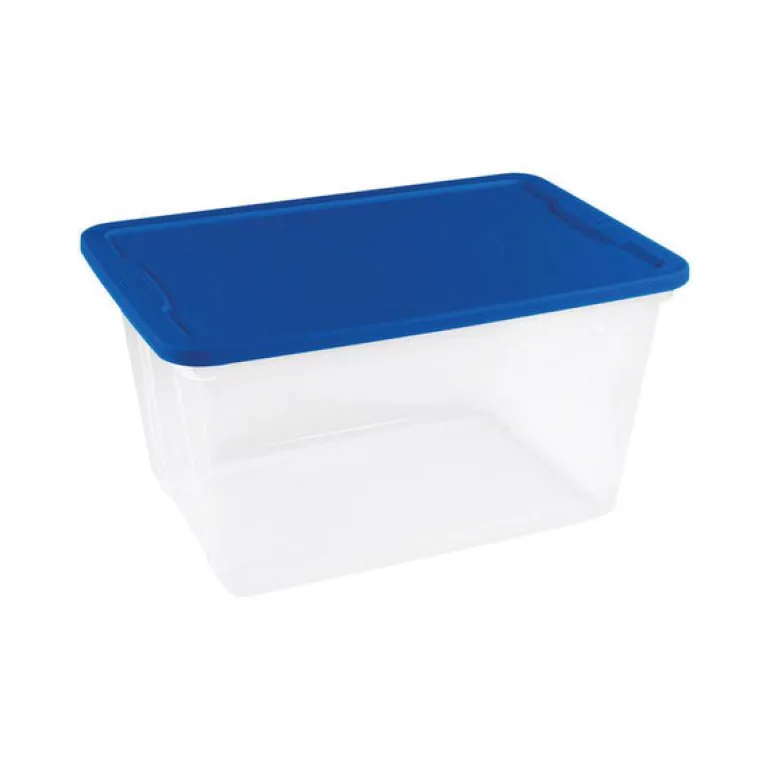 Homz 12-1/4 in. H x 16-1/8 in. W x 24-1/8 in. D Stackable Storage Tote (Pack of 8)