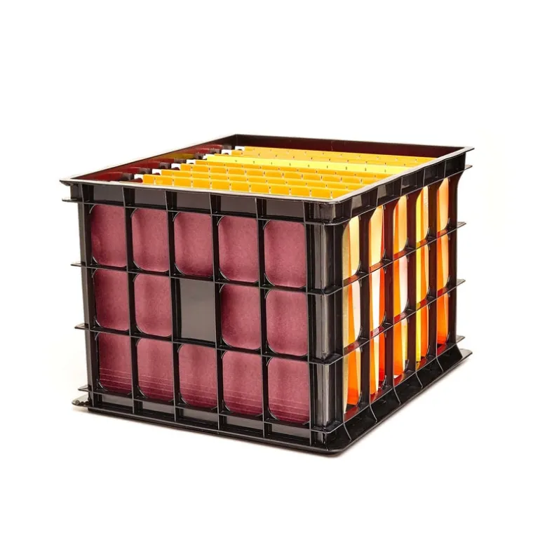 Homz 11 in. H x 15.5 in. W x 14 in. D Stackable Storage Bin (Pack of 6)