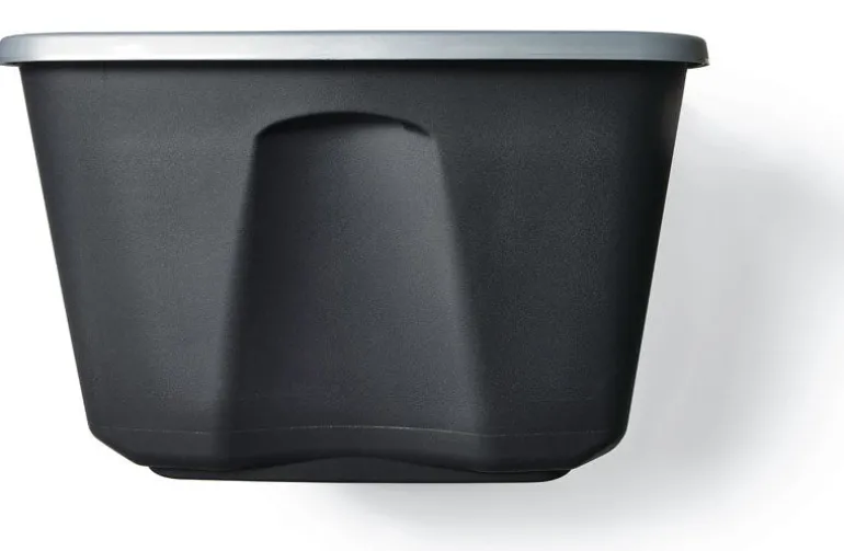 Homz 20 in. H x 31.875 in. W x 17.75 in. D Stackable Storage Tote (Pack of 6)