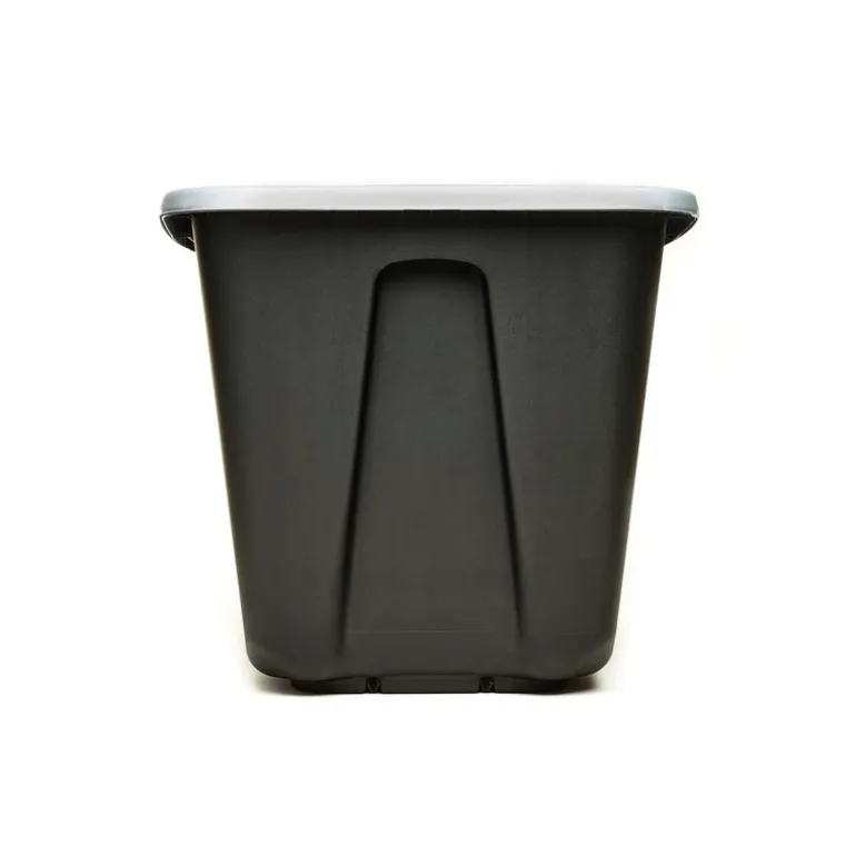 Homz 20 in. H x 31.875 in. W x 17.75 in. D Stackable Storage Tote (Pack of 6)