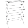 Homz 42 in. H X 30 in. W X 14.3 in. D Metal Accordian Collapsible Clothes Drying Rack