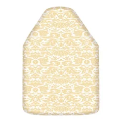 Homz 15 in. W X 55 in. L Cotton Yellow Damask Ironing Board Cover
