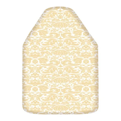 Homz 15 in. W X 55 in. L Cotton Yellow Damask Ironing Board Cover