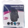 Homz Blue Nylon Laundry Bag