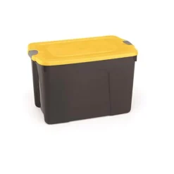 Homz Durabilt 17.25 in. H x 19 in. W x 30 in. D Stackable Storage Tote (Pack of 6)