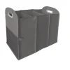 Homz Gray Polyester Collapsible Triple Laundry Sorter