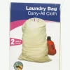 Homz Tan Canvas Laundry Bag
