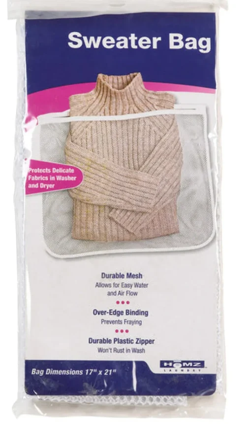 Homz White Nylon Sweater Wash Bag