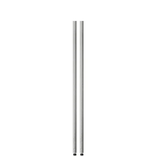 Honey Can Do 72 in. H x 1 in. W x 1 in. D Steel Shelf Pole with Leg Levelers