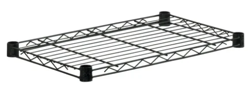 Honey Can Do 1 in. H x 36 in. W x 14 in. D Steel Shelf Rack Black