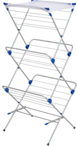 Honey Can Do Dry-01105 60" Silver 3 Tier Mesh Top Premium Drying Rack