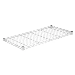 Honey Can Do SHF350C1836 36" X 18" 250 Lb Capacity Chrome Shelf (Pack of 4)