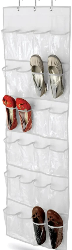 Honey-Can-Do 57 in. H X 2.5 in. W X 21 in. L Polyester Hanging Shoe Organizer