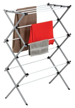 Honey-Can-Do 42.1 in. H X 29 in. W X 14.2 in. D Steel Accordian Collapsible Clothes Drying Rack