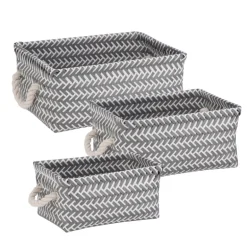 Honey-Can-Do 6 in. H X 10 in. W X 13 in. D Tote Bin