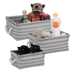 Honey-Can-Do 6 in. H X 10 in. W X 13 in. D Tote Bin