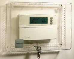 Honeywell Home Heating and Cooling Lever Thermostat Guard Box