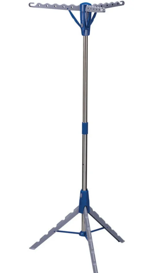 Household Essentials 65 in. H X 26 in. W X 26 in. D Metal Tripod Collapsible Clothes Drying Rack