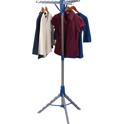 Household Essentials 65 in. H X 26 in. W X 26 in. D Metal Tripod Collapsible Clothes Drying Rack