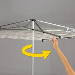 Household Essentials 72 in. H X 72 in. W X 62 in. D Steel Clothes Drying Rack