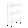 Household Essentials Slimline 30 in. H X 19.5 in. W X 7 in. D Metal 3-Shelf 3 Shelf Laundry Rack
