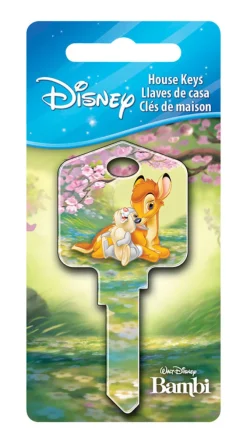 Howard Keys Disney Bambi and Thumper House Key Blank Single sided For Kwikset and Titan Locks (Pack of 5)