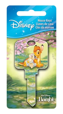 Howard Keys Disney Bambi and Thumper House Key Blank Single sided For Kwikset and Titan Locks (Pack of 5)