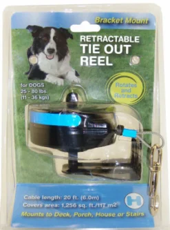 Howard Pet Blue Metal Tie Out Reel Medium