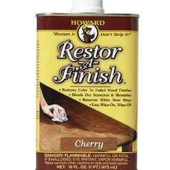 Howard Restor-A-Finish Semi-Transparent Cherry Oil-Based Wood Restorer 1 pt