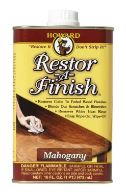 Howard Restor-A-Finish Semi-Transparent Mahogany Oil-Based Wood Restorer 1 pt