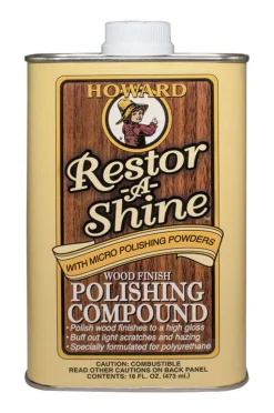 Howard Restor-A-Shine No Scent Polishing Compound 16 oz Cream
