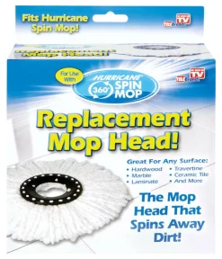 Hurricane 6 in. Spin Microfiber Mop Refill 1 pk
