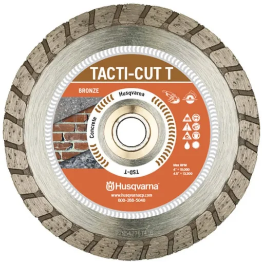 Husqvarna Tacti-Cut Dri Disc 7 in. Dia. x 7/8 in. Turbo Diamond Saw Blade 1 pk