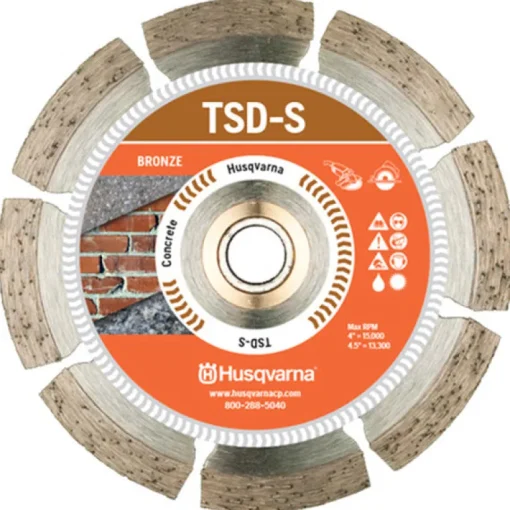 Husqvarna Tacti-Cut Dri Disc 4-1/2 in. Dia. x 7/8 in. Segmented Rim Diamond Saw Blade 1 pk