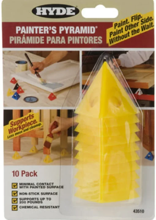 Hyde 2-1/2 in. W Yellow Plastic Painter's Pyramid Work Supports