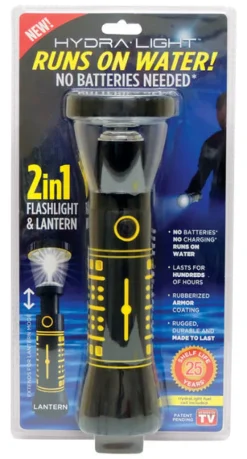 Hydra Light As Seen On TV Rubber Black/Yellow 2-In-1 LED Flashlight and Lantern 120 lm