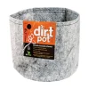 Hydrofarm Dirt Pot 8-1/2 in. H X 10 in. D Fabric Planter Gray