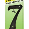 Hy-Ko 4 in. Black Plastic Nail-On Number 7 1 pc.