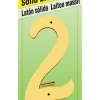Hy-Ko 4 in. Gold Brass Nail-On Number 2 1 pc. (Pack of 10)