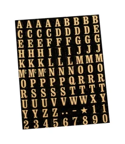 Hy-Ko 3/8 in. Gold Vinyl Letters and Numbers 0-9, A-Z Self-Adhesive 1 pk (Pack of 10)