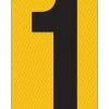 Hy-Ko 5 in. Reflective Vinyl Black 1 Number Self-Adhesive