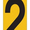 Hy-Ko 5 in. Reflective Vinyl Black 5 Number Self-Adhesive