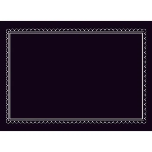 Hy-Ko Black Blank Sign 8.5 in. H x 12 in. W